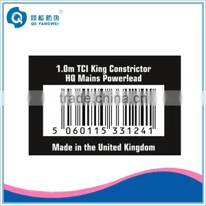 Barcode Security Tags, Paper Sticker Barcode Rolls, Tamper Proof Barcode Labels thumbnail-1