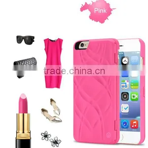 3D Water Flip PU Leather Case For IPhone 6 6S Wallet Mirror Case Dual Layer Card Slot Cover for Iphone6 Plus thumbnail-3
