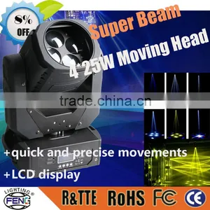 DJ Lighting 4*25w 4in1 Rgbw Led Beam Moving Head thumbnail-2