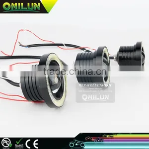 New Design Universal 3inch 76mm 30W LED Fog Angel Eyes Light With Optical Glass Lens for Most of Cars thumbnail-4