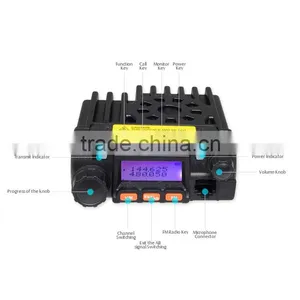 Dual Band Car Mini Radio of UHF&VHF 25W Powerful of ZASTONE MP300 thumbnail-2