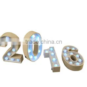 2016 New Wood - Plastic Composite Marquee Number Light or Led Number Light Lighting Exposed Luminous Led Letter Signage thumbnail-6