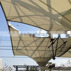 PTFE Coated Tensile Fabric Architecture With Full Professional Experience in Railway Station Canopy in Taiwan thumbnail-5