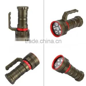 200M Deep Diving Flashlight 6*CR EE XM-L U2 LED 3-mode 5000LM High Light Led Torch Flashlight thumbnail-2
