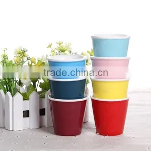 125ml Ceramic Small Coffee Cup Without Handle Solid Color Facotry Directly Sale thumbnail-1