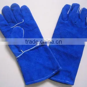 Sapphire Blue Leather Working Glove. thumbnail-1
