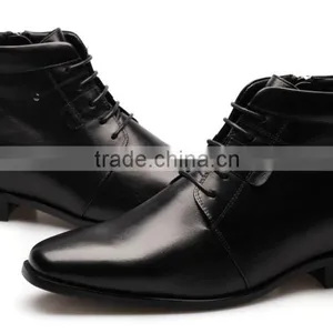 Men Boots /black Leather European Mens Boots/high Ankle Boots for Men thumbnail-4