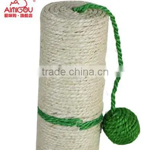BSCI QQ-pet Factory Hot Cat Scratching Post Green Sisal Cat Tree Toy thumbnail-5