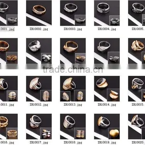 Fashion Stainless Steel Gold Ring Design For Men ZR10016 thumbnail-2