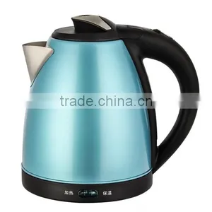 Baidu Golden Supplier on Free Sample 1.7L Six Colors Stainless Steel Electric Kettle With Water Level Keep Warm Function thumbnail-6