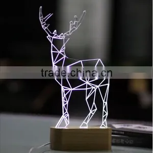 3d Lamp Animal Design Table Lamp Fast Usb Charging Rechargable White Lighting Christmas Gift Sinohamm Made in Shenzhen thumbnail-2