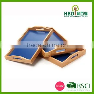 3 Pcs Fashion Bamboo Wooden Serving Tray for Sale thumbnail-1