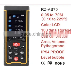 0.05-70m (0.16 to 229ft) Laser Rangefinder With Color LCD Display thumbnail-1