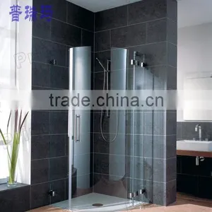 Glass Shower Enclosure Stainless Steel Hardware Handle With Round Glass Sheet Combination thumbnail-1