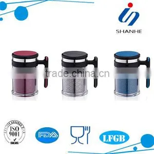 SH2020 Double Wall Coffee Mug With Heart-shaped Handle thumbnail-1