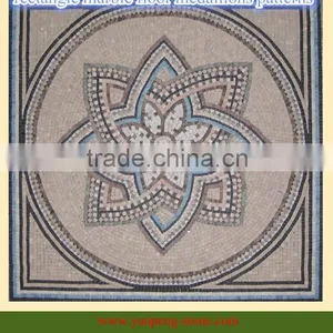 Rectangle Marble Floor Medallions Patterns thumbnail-1