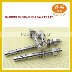 Carbon Steel Wedge Anchor Fasteners, Yellow Or White Zinc Plated thumbnail-1