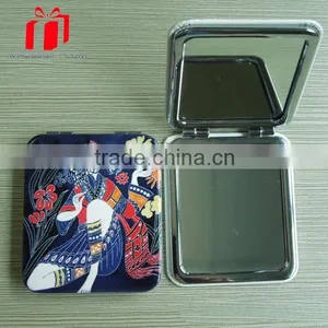 Custom Round Pu Cosmetic Mirror thumbnail-1