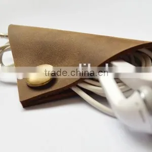 Supply Wholesale New Designs Leather Earphone Pouch ( W6796) thumbnail-1