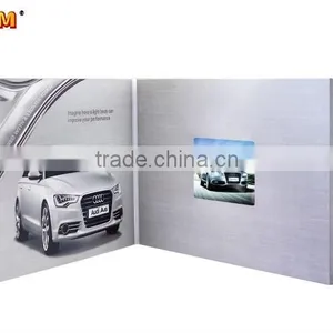 Hot 10 Inch Chrome Paper uv Printing Lcd Video Greeting Card Digital Business Card Video Brochure for Advertising thumbnail-4