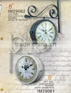 Outdoor Wall Clock Metal Crafts Garden Decor thumbnail-1