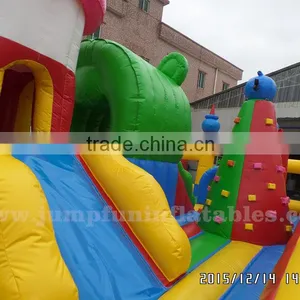 2016 Giant Inflatable Game Park 10mx6m Inflatable Entertainment City With Large Slide Inflatable Jumping Zone thumbnail-4