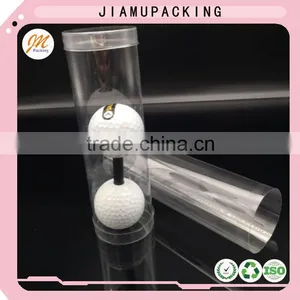 Disposable Plastic Tennis Ball Tube , Plastic Golf Ball Cylinder Packaging, Quality Round Box thumbnail-2
