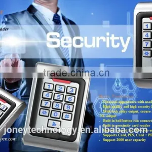 IP68 RFID Mental Waterproof Keypad Standalone Access Control With Backlit thumbnail-5
