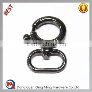 Round Black Metal Snap Hook For Bag Accessories thumbnail-1