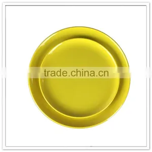 Top Quality Durable Hot Sale Cheap Family Use Solid Color Yellow Conch Shape Plate thumbnail-5
