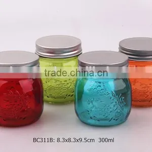 500ml 350ml Glass Mason Jar Sprayed Color thumbnail-4