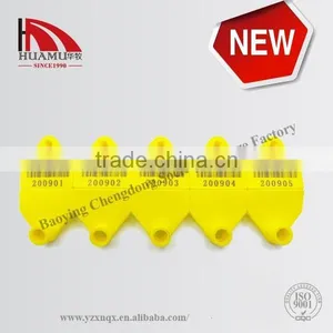 Livestock Ear Tag for Sheep /goat / Pig in Yellow 32*32 mm thumbnail-1