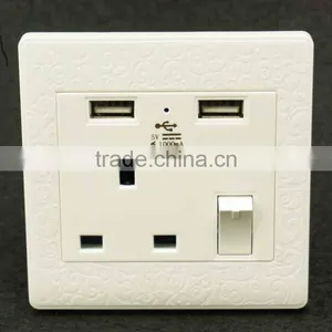 Usb Charger Extension Socket Universal Wall Outlet Socket Power Strip thumbnail-4