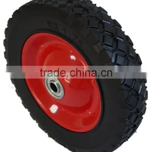 PU 10" METAL Puncture Proof Wheel Barrow Tyre Light Foam WITH 1" BORE/ball Bearing Steel Wheel thumbnail-3