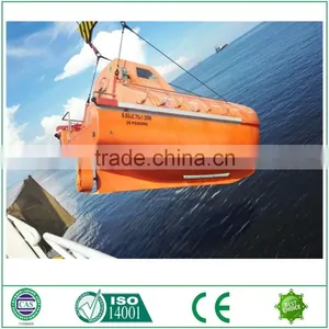 Manufacturer Totally Enclosed Type Fiberglass Lifeboat for Sale thumbnail-4