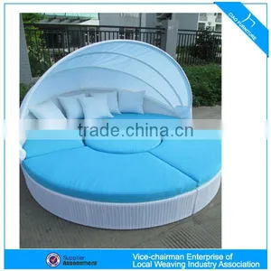 New Style Reclineing Sectional Bed Ourdoor Rattan Sunbed Furniture CF699L thumbnail-2