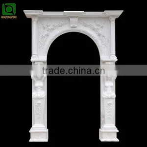 White Marble Arch Door Surround thumbnail-1