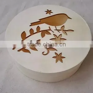 China Factory Supply Balsa Lightweight Bark Round Wood Cheese Box for Sale thumbnail-5