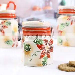 Hot Sale High Quality Ceramic Food Canisters Set/storage Containers Set /2 Ceramic Containers thumbnail-1