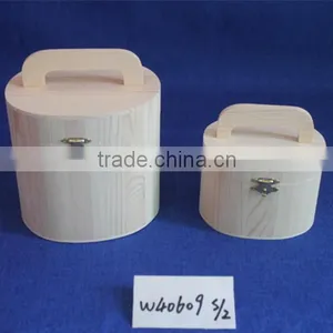 Handmade Feature Lightweight Wood Box With Handle Wooden Christmas Gift Box Wholesale thumbnail-5