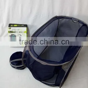 Polyester Folding Laundry Basket/collapsible Easy Carry Laundry Basket thumbnail-2