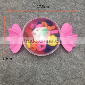 BSCI Audited Factory Wholesale Fashion Women Girls Basic Hair Accessories Elastic Hair Ties Hair Elastic Ban for Promotion thumbnail-3