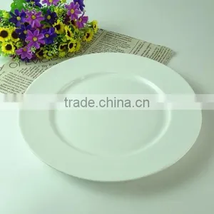 New Design Restaurant Ceramic 10inch Round Plate Wholesale White Porcelain Round Plate thumbnail-2