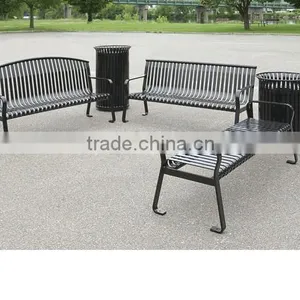 Public Park Metal Outdoor Bench for Street thumbnail-4