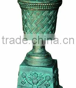 Assurance Antique Cast Iron Garden Urns HS-P-375 thumbnail-2