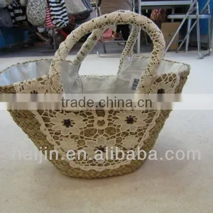 Natural Seagrass Handmade Fashion Beach Bag thumbnail-1