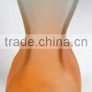 Transparent Red and Blue Decorative Glass Vase thumbnail-1