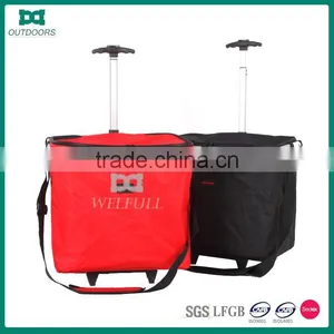 Foldable Supermarket Shopping Basket With Wheels thumbnail-1