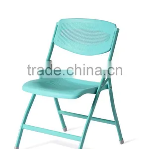 Plastic Foldable Outdoor Chair With Iron Feet thumbnail-1