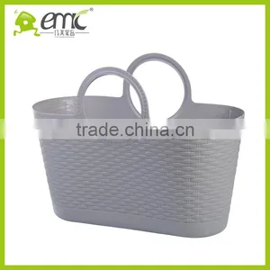 Emc Plastic Storage Basket With Handles thumbnail-5